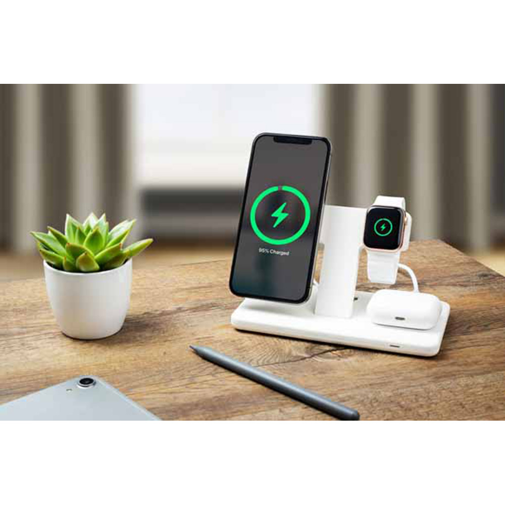 Laddningsstation Fixed 3in1 30W Wireless Mag