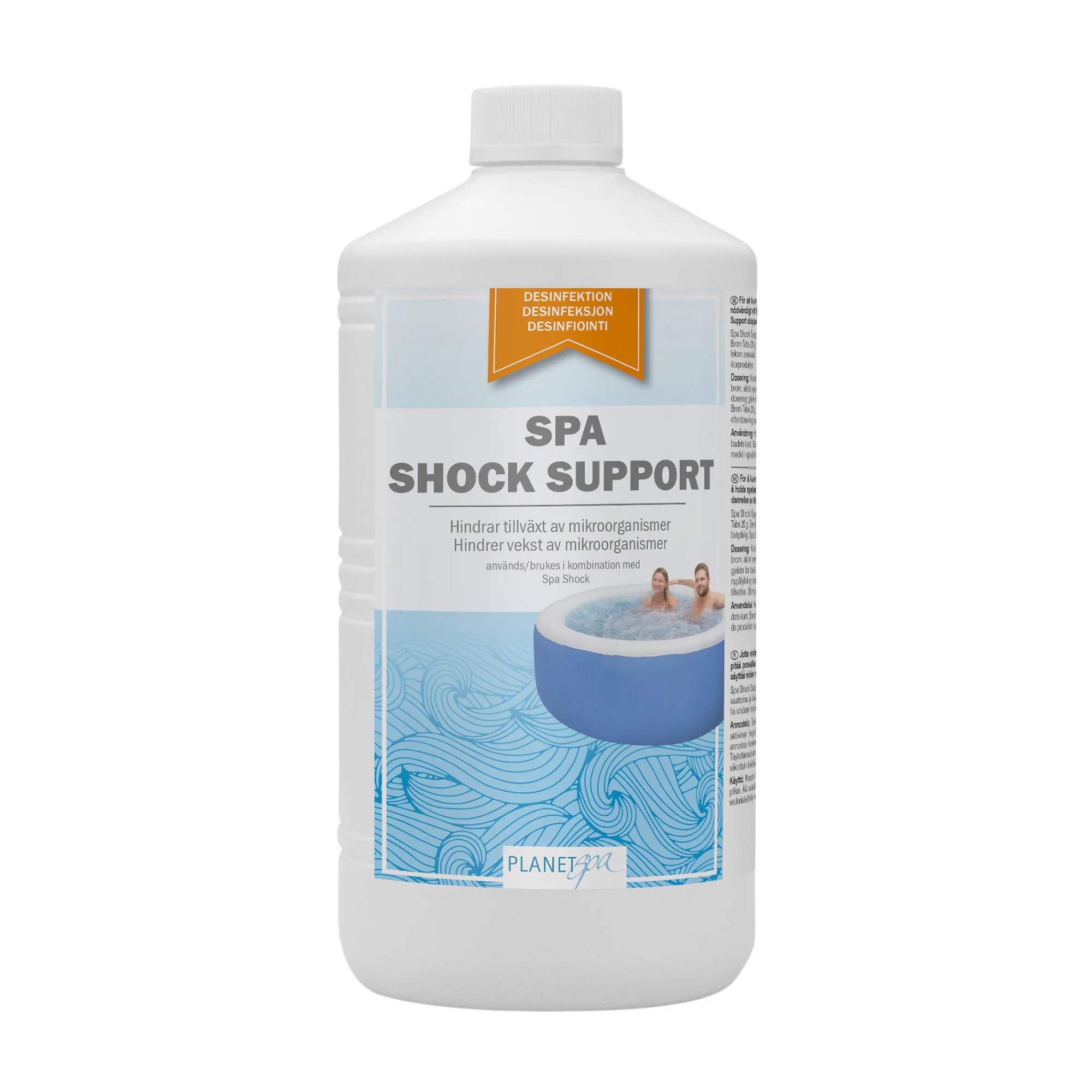Poolkemi Planet Spa Shock Support Rengöringsmedel till Pool