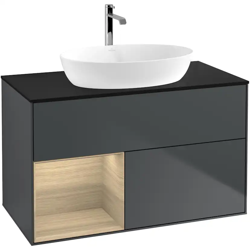 Tvättställsskåp Villeroy & Boch Finion med 2 Lådor Hylla och Bänkskiva för Fristående Tvättställ från Artis & Collaro