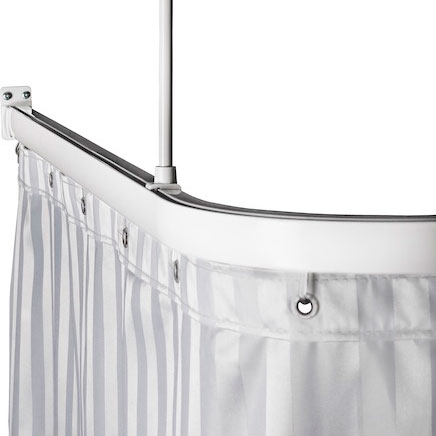 Duschstång Leijma Stabil U-Form Vit