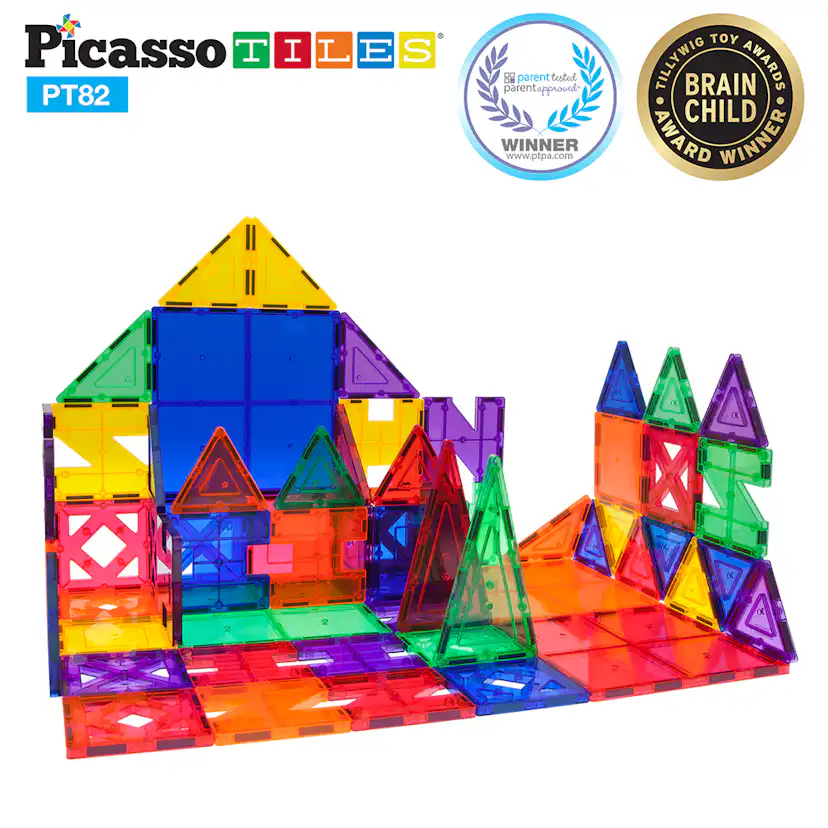 Magnetplattor Picasso Tiles 82 bitar
