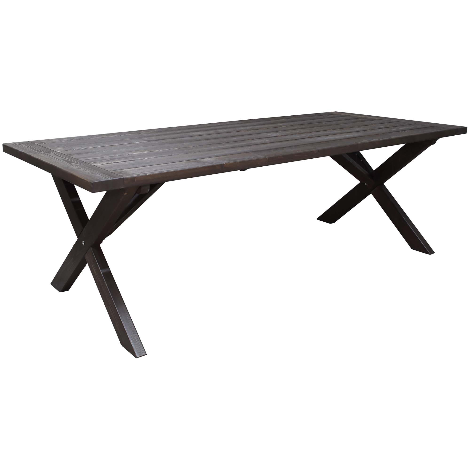 Matgrupp Utomhus Baltic Garden 220 cm bord och 6 Belize grå stolar