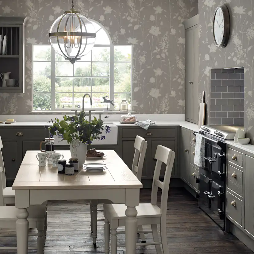 Tapet Laura Ashley Dragonfly Garden Steel