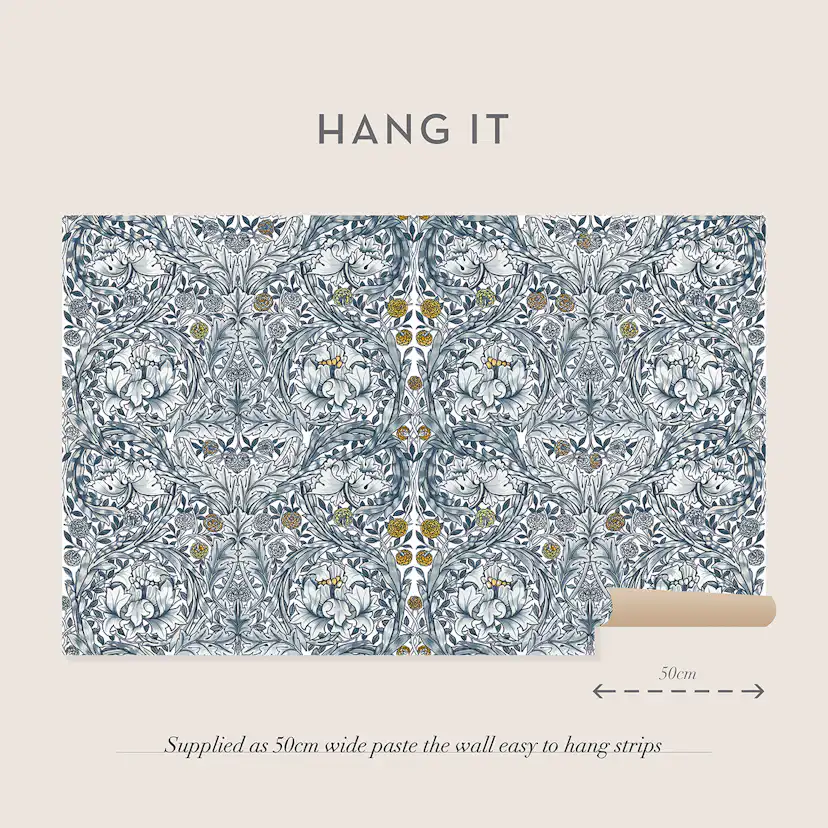 Fototapet William Morris At Home African Marigold Blue