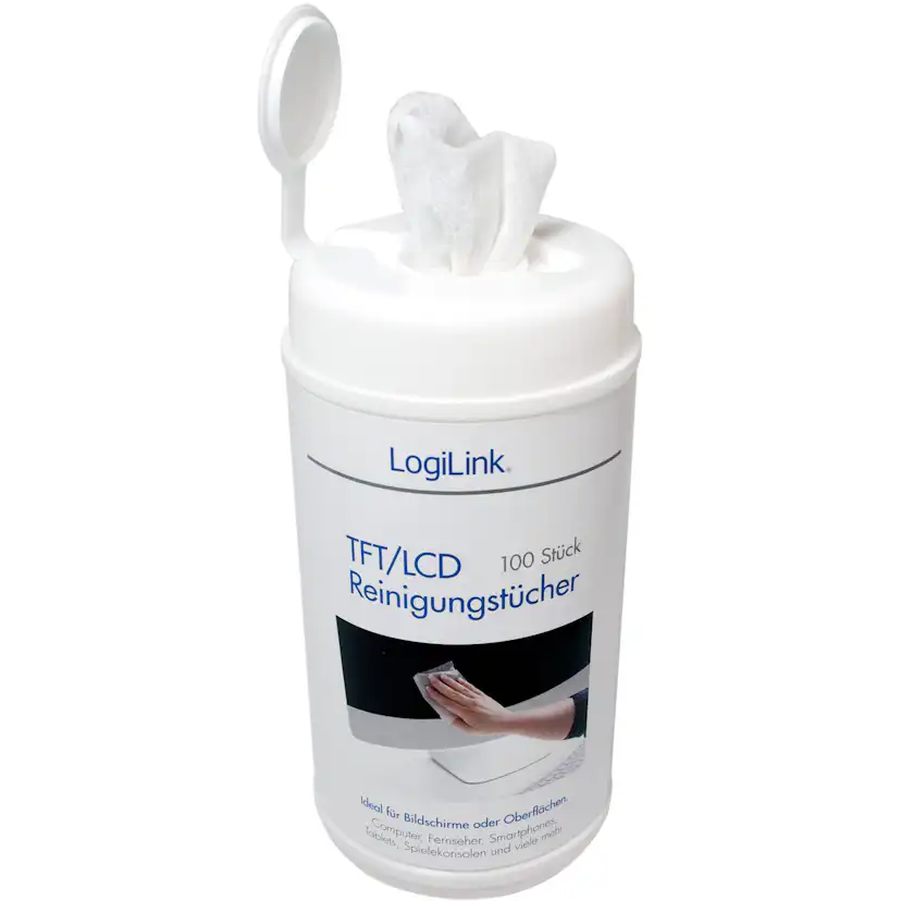 Våtservetter LogiLink LCD/LED 100-p L