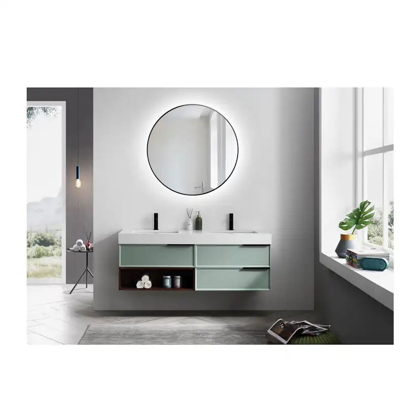 Spegel Bathlife Spira med LED Belysning