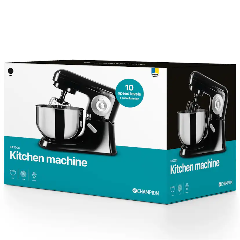 Köksmaskin Champion 5L 700W KA200 Svart