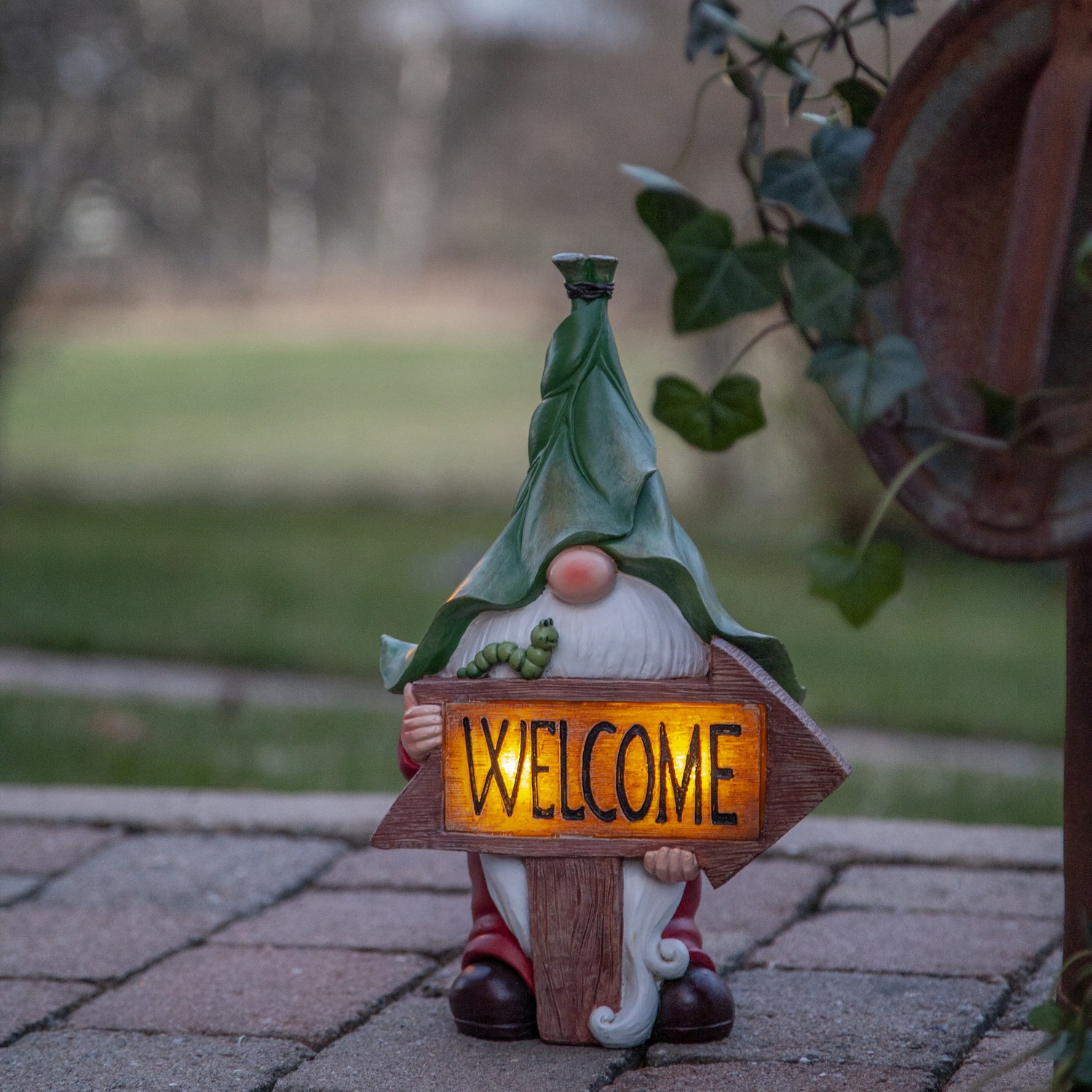 Solcellsdekoration Star Trading Gnomy Welcome