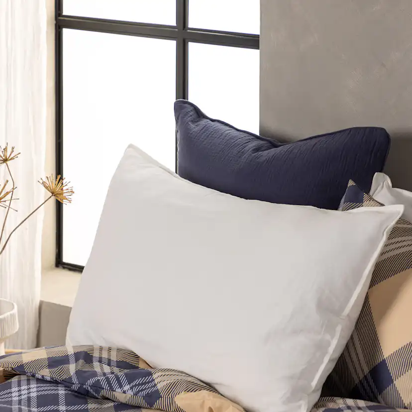 Ronja Cushion Cover Washed Cotton - White / Vit