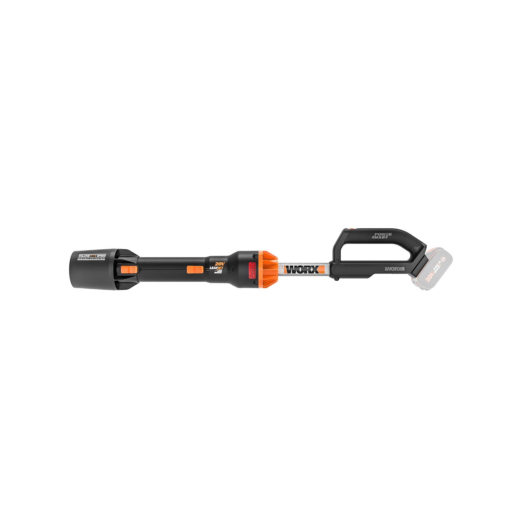 Lövblås Worx WG543E utan Batteri