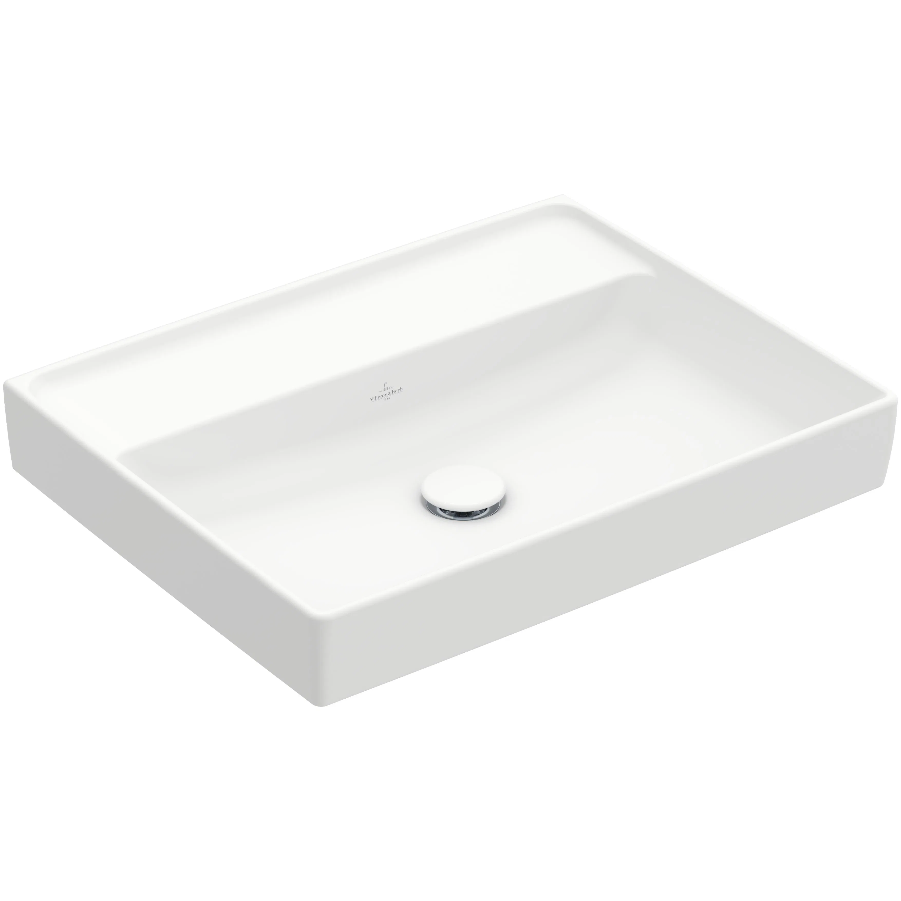 Tvättställ villeroy & Boch Collaro 4A3363RW Stenvit CeramicPlus, Utan Bräddavlopp, 465 mm, för Väggmonterad blandare