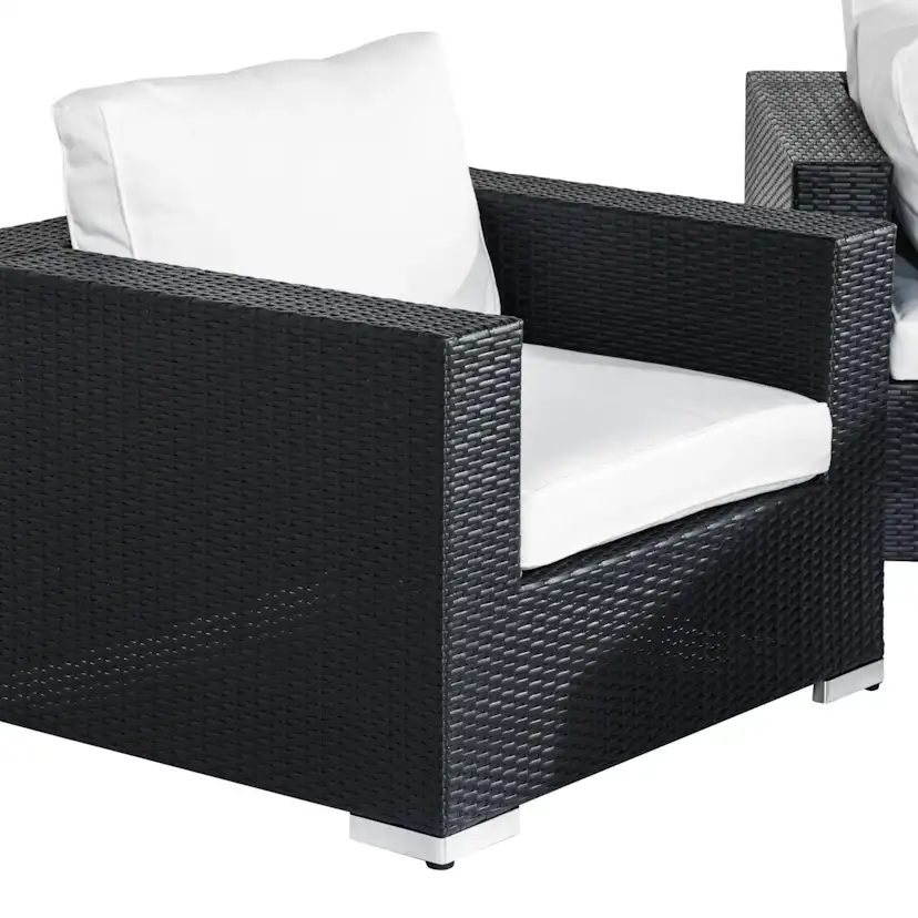 Loungegrupp Comfort Garden Bahamas 4-sits med 2 Fåtöljer och Soffbord 100x60 Utomhus