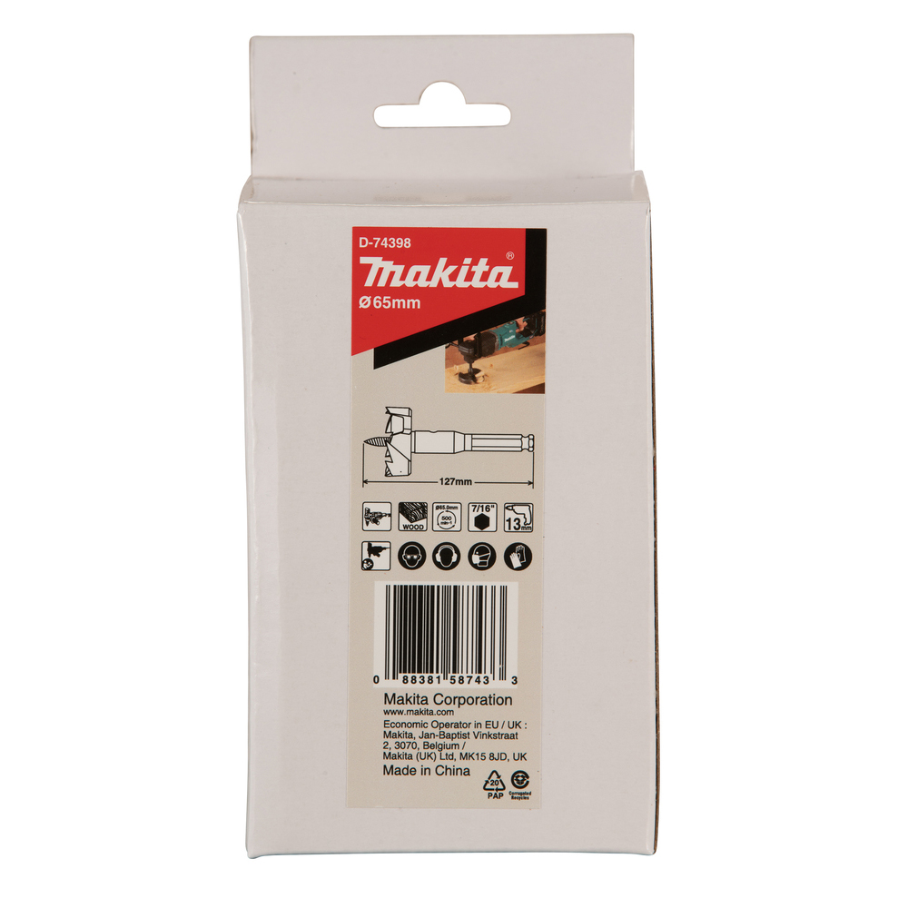 Träborr Makita D-74398 Self Feed 65Mmx127Mm