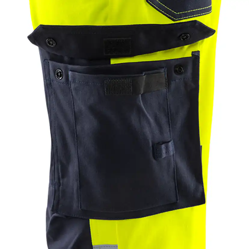 Flamestat byxa stretch 2161 ATHF, kl 2 Storlek: D108, Gul/Marinblå