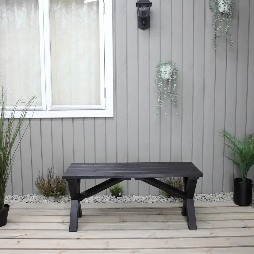 SCOTTSDALE bench 100, svart Svart, 1000 mm