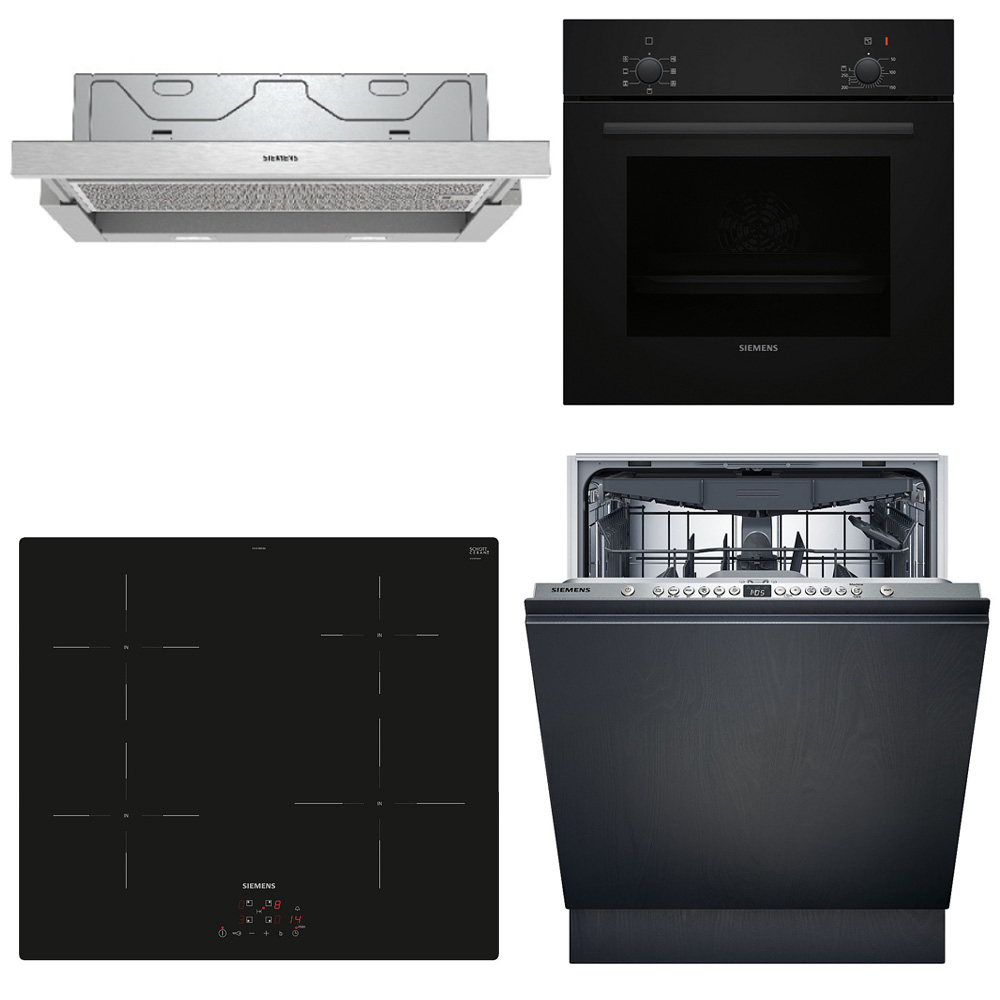 Ugn- & Hällpaket Siemens HB010FBA1 + EH61RBEB6E + SN616X00KF + LI64MA531