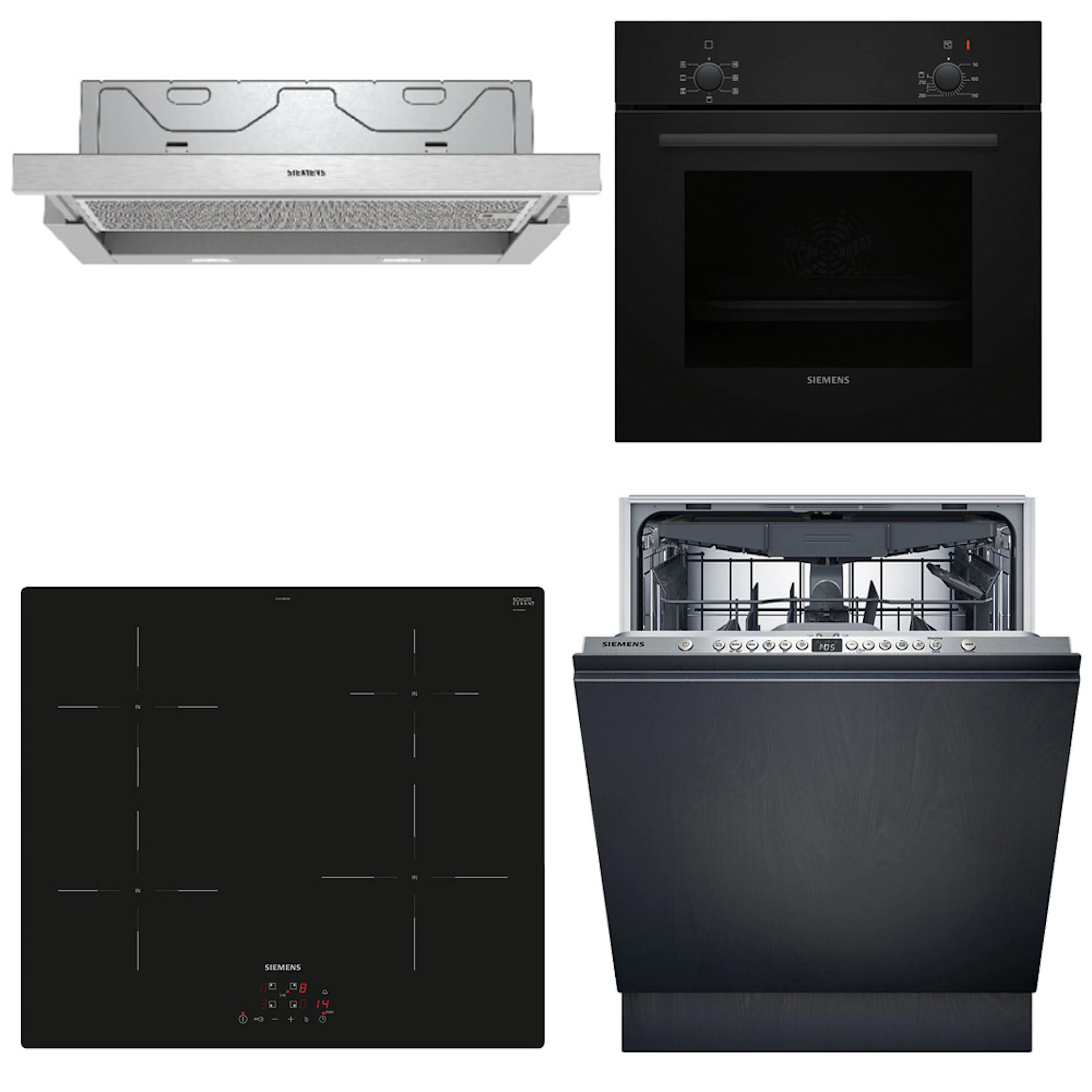 Ugn- & Hällpaket Siemens HB010FBA1 + EH61RBEB6E + SN616X00KF + LI64MA531