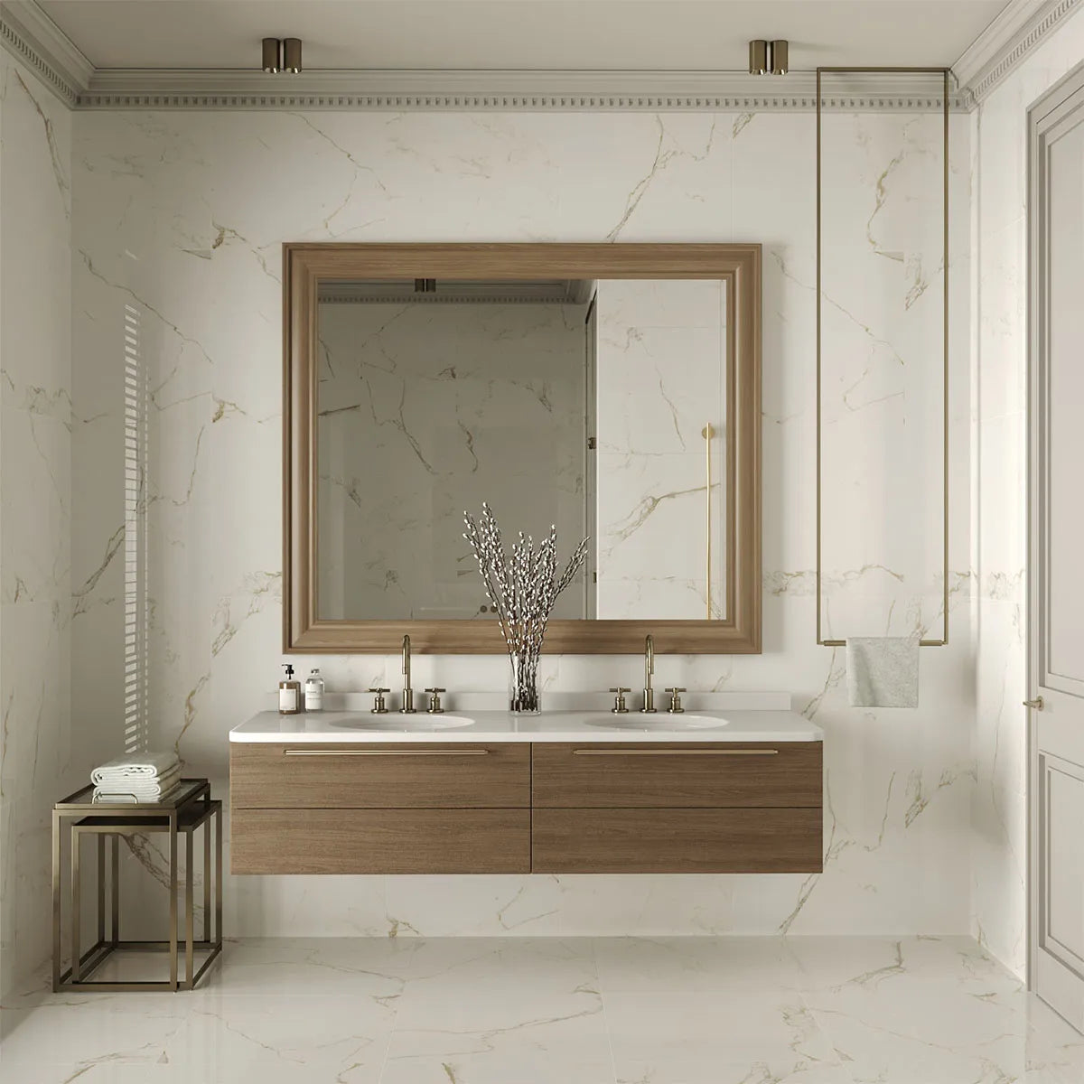 Klinker Tenfors Carrara Gold Marmor Blank 60x60
