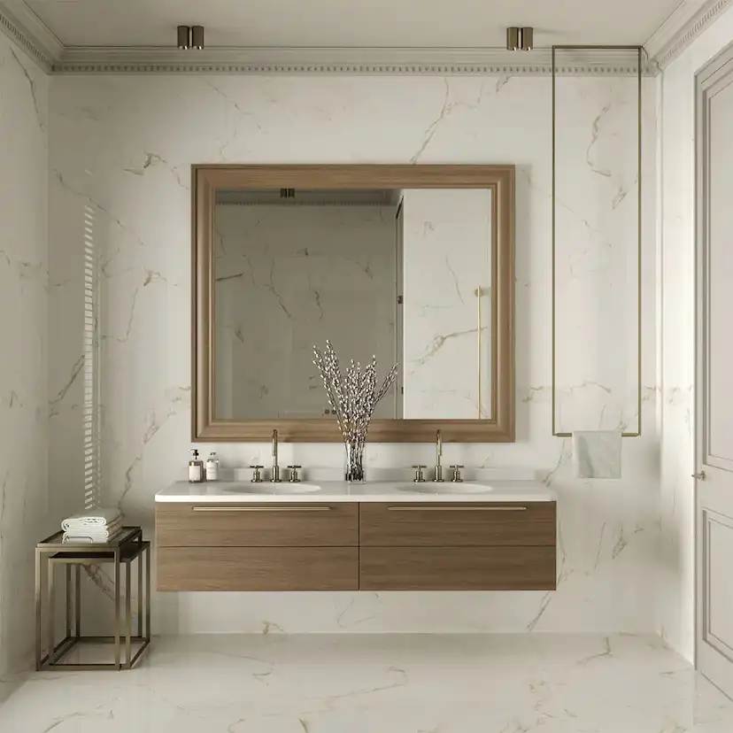 Klinker Tenfors Carrara Gold Marmor Blank 60x60