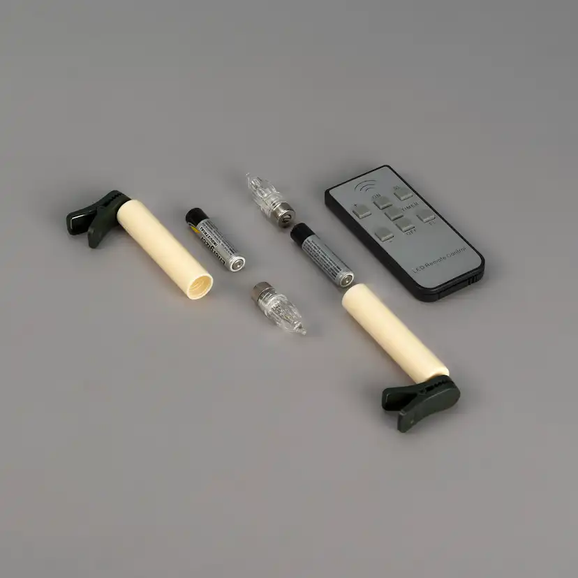 Julgransljus Gnosjö Konstsmide Basic 10st Batteridrivna Granljus LED m. Fjärrkontroll