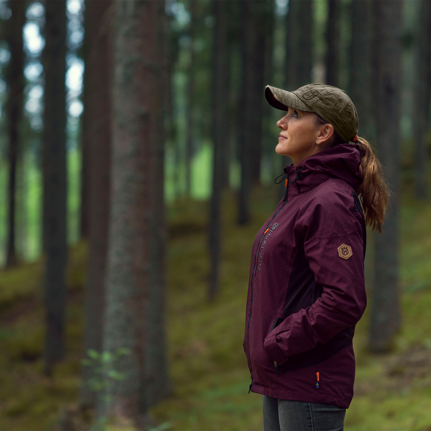 Keps Husqvarna Skogsmönstrad Kamouflage