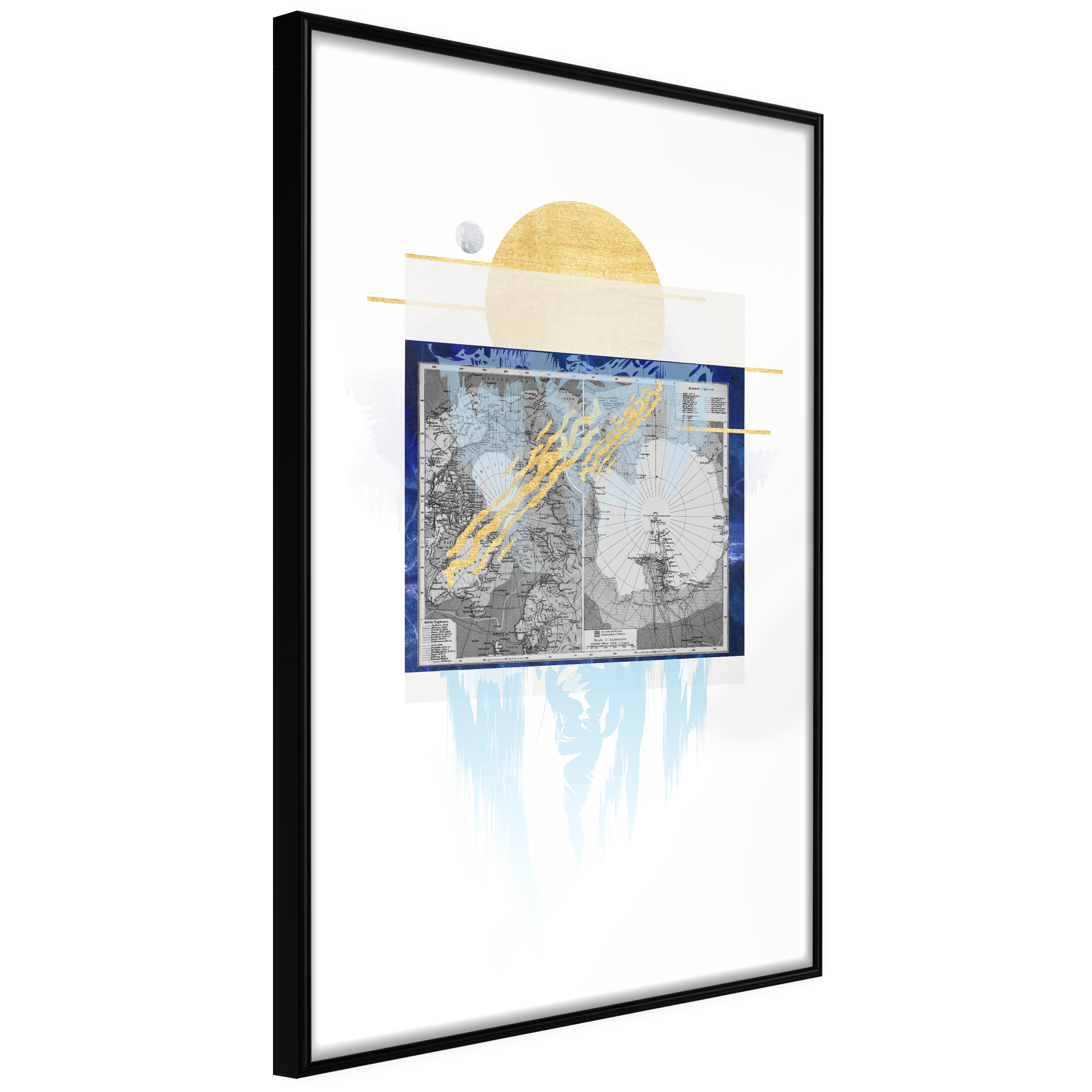 Affisch - Antarctica [Poster] 20x30 Svart ram, 20x30 cm