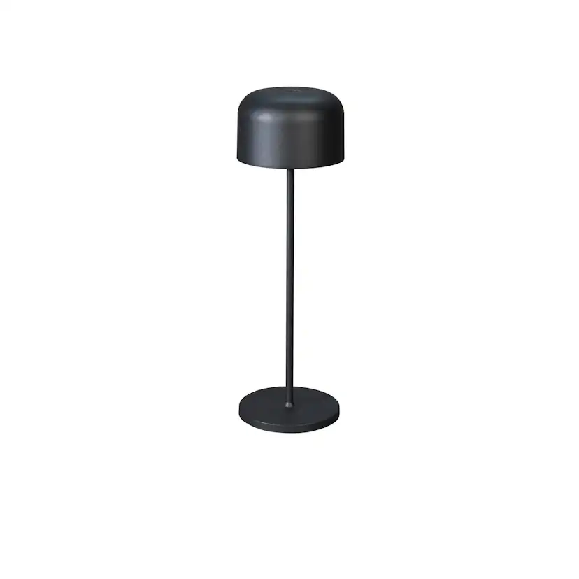 Lille bordslampa USB Svart Svart
