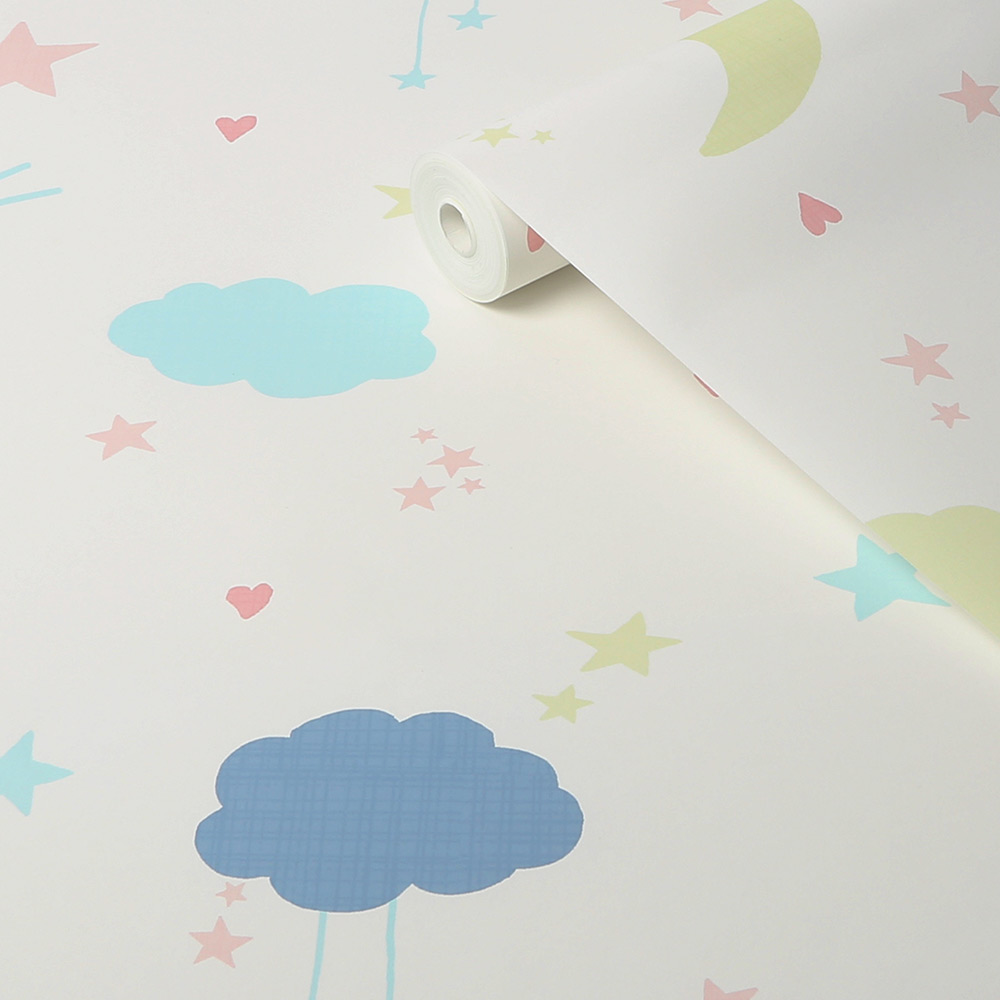 Tapet NEXT Moon & Stars Pastel