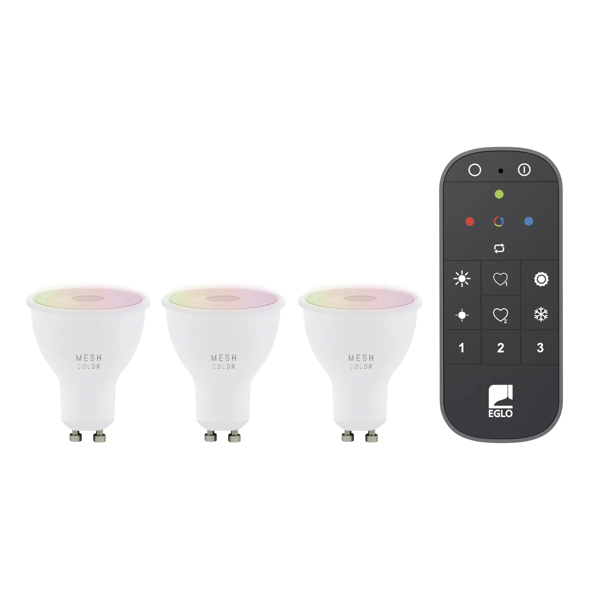 Ljuskälla Eglo 3xLM-ZIG-RGB/CCT GU10 4,5W+1XFB