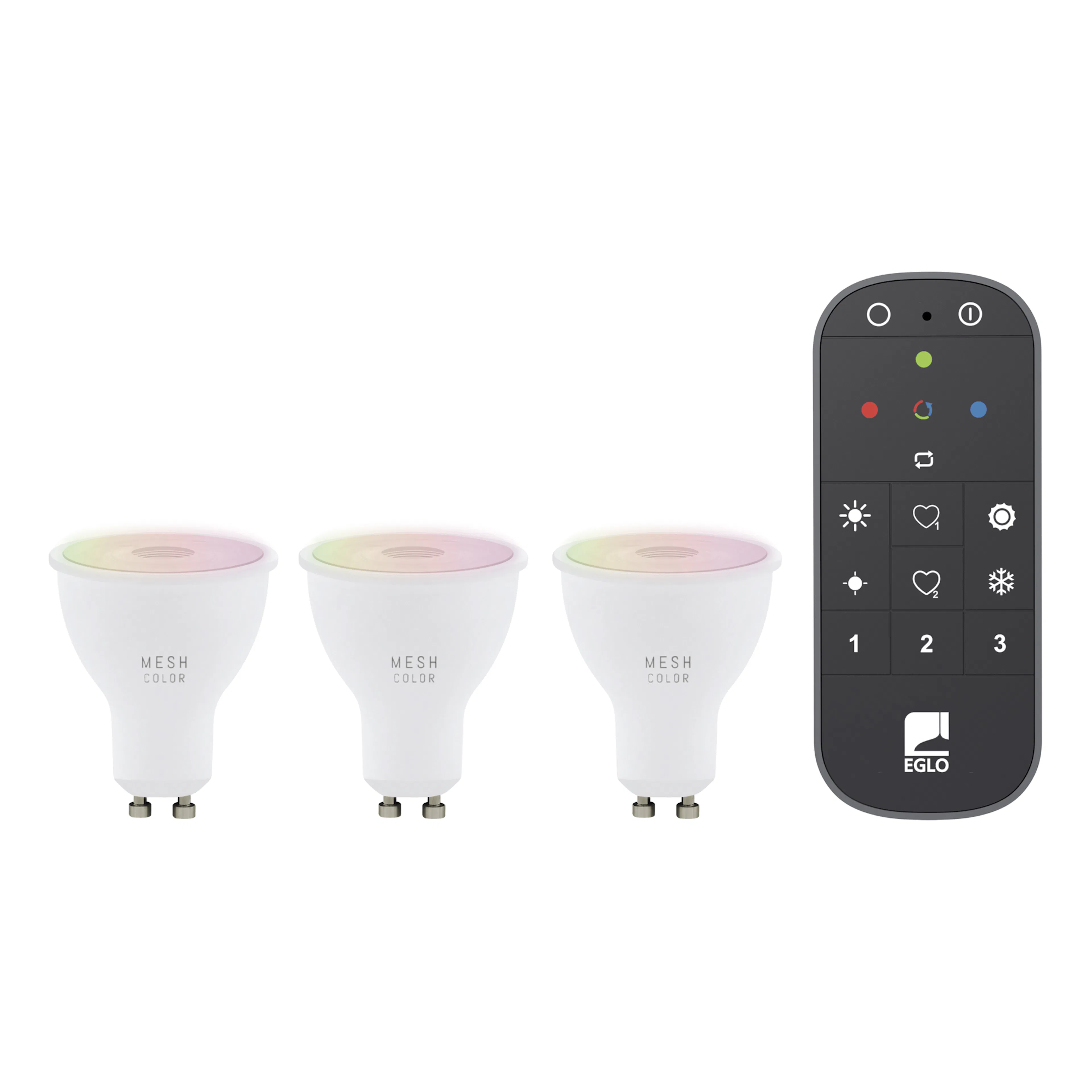 Ljuskälla Eglo 3xLM-ZIG-RGB/CCT GU10 4,5W+1XFB