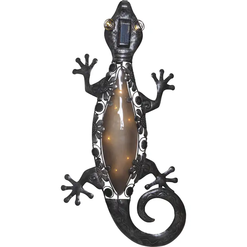Solcellsdekoration Star Trading Vägg Gecko Twilight