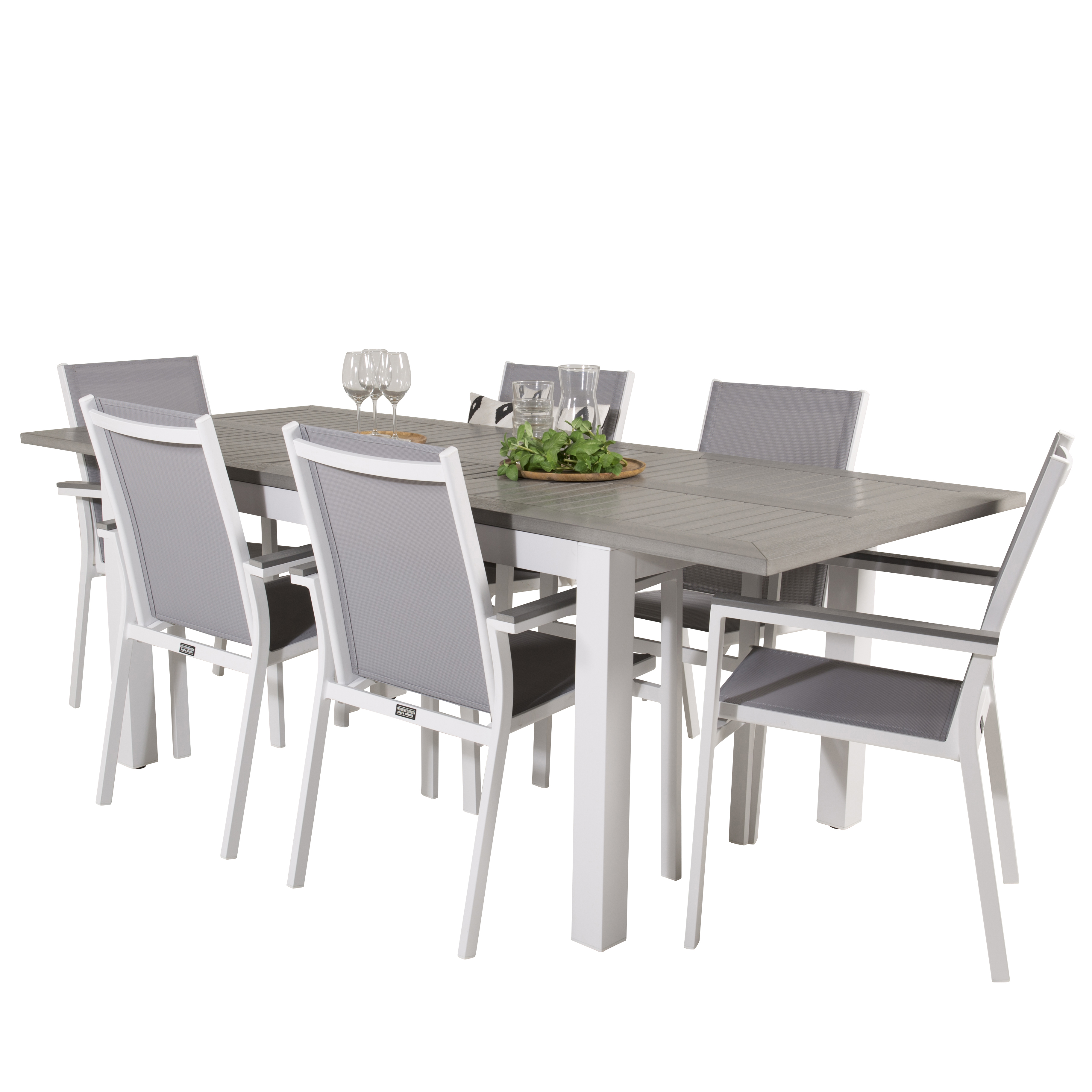 Matgrupp Venture Home Aleyna 160/240 med 6 Pincy Stolar
