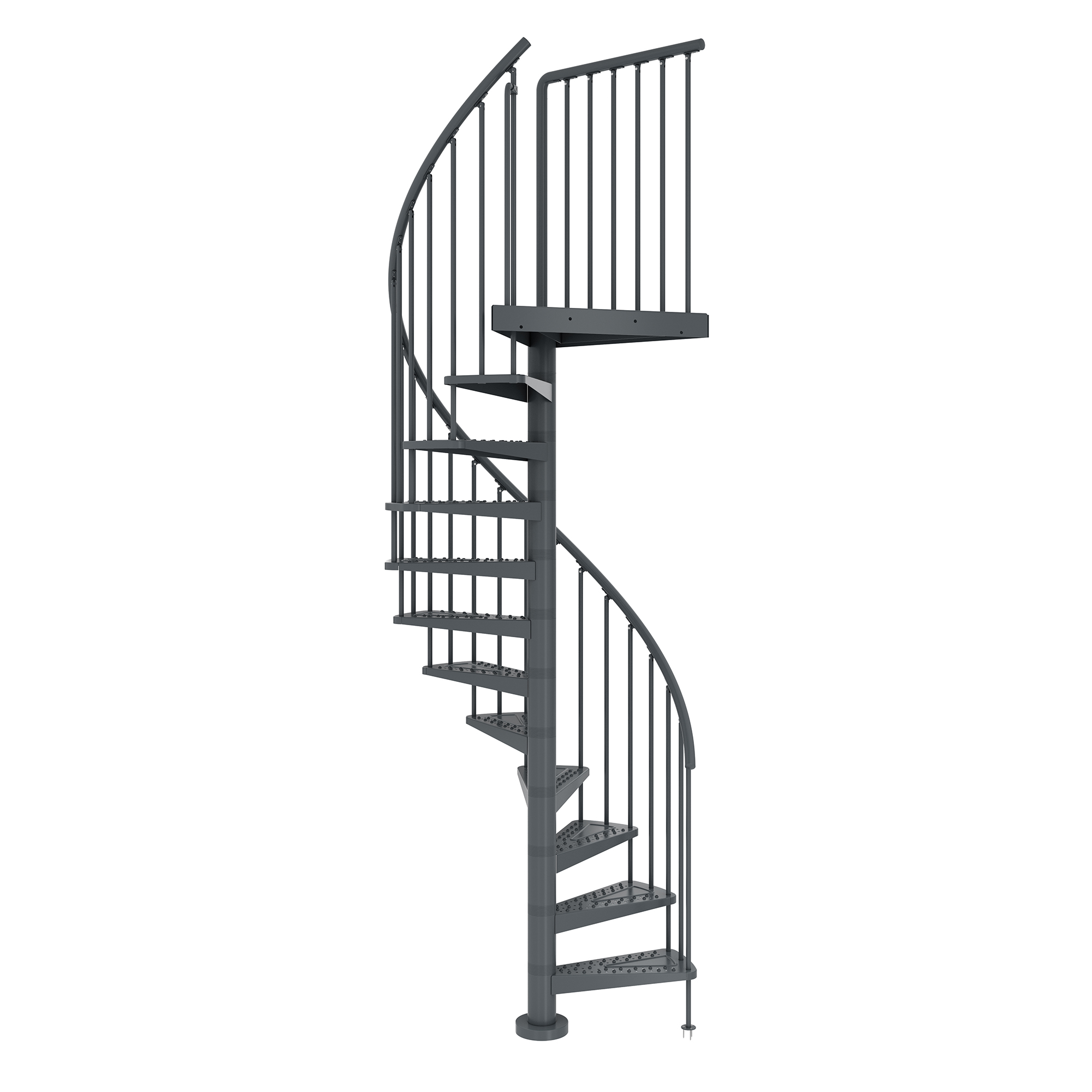 Spiraltrappa Dolle Toronto Utomhustrappa Antracit