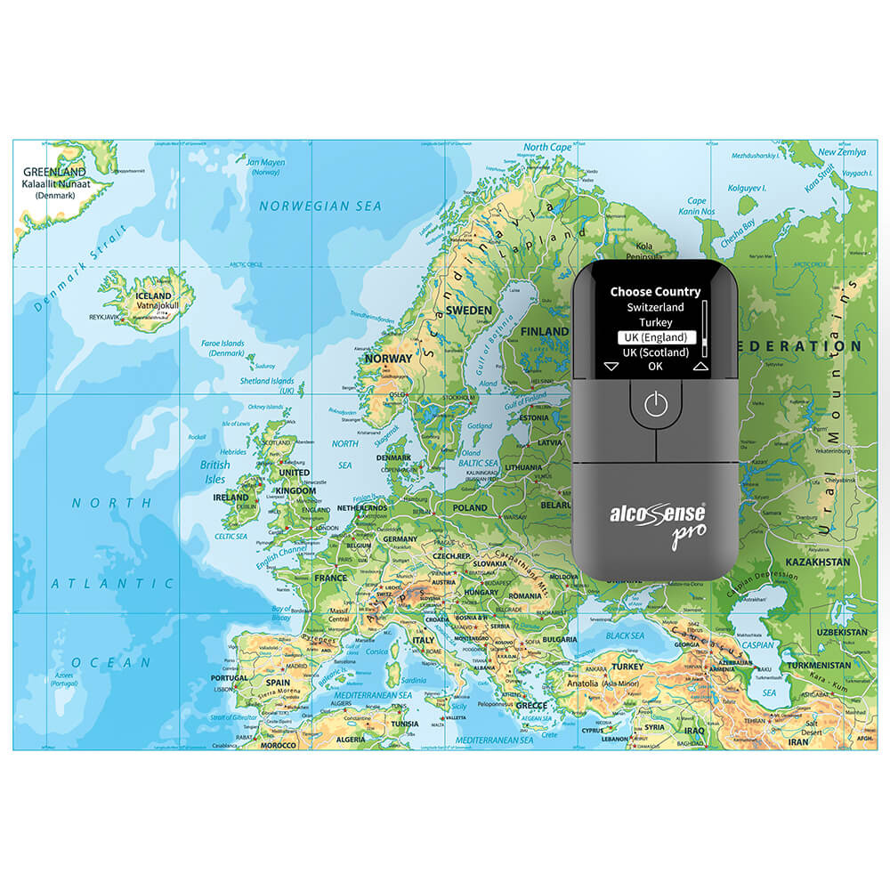 Alkoholmätare Alcosense Pro Bränslecellsensor & BlowCoach Teknik