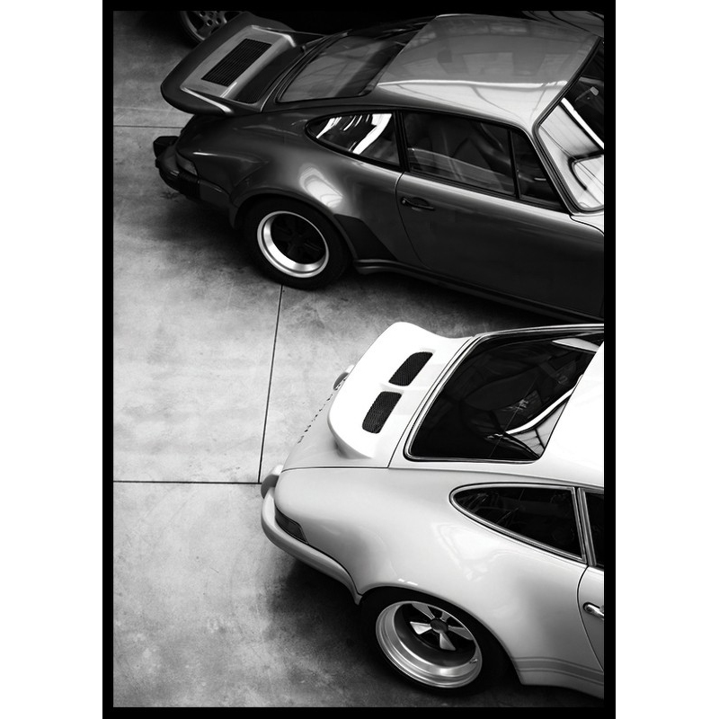 Poster Gallerix Porsche Vintage B&W