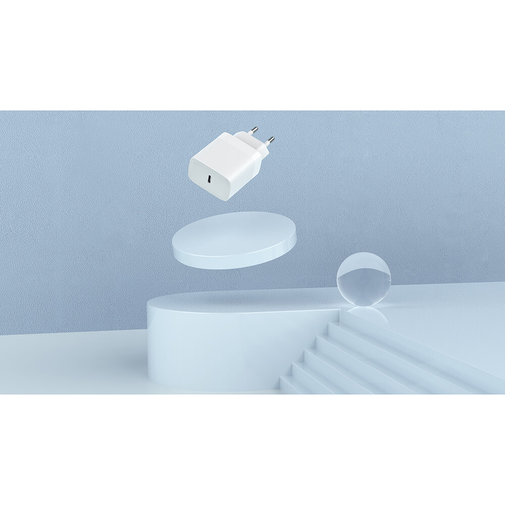 Laddare GEAR 220V 1xUSB-C PD/PPS 30W + Cable USB-C to USB-C