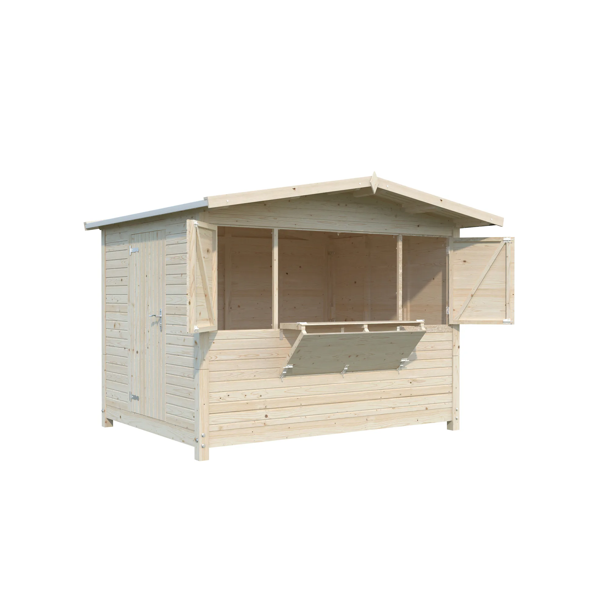 Marian 6,2 m2 - Folding kiosk NO Obehandlad