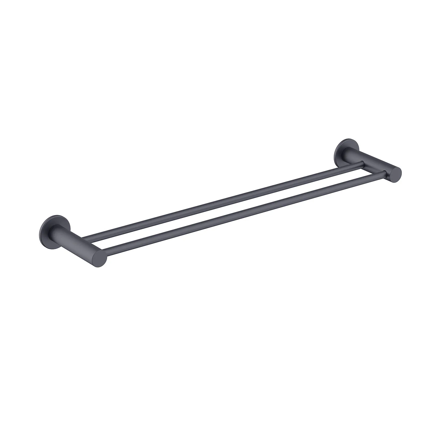 Handduksstång Bathlife Avlasta 60cm dubbel Matt svart 60cm dubbel Matt Svart