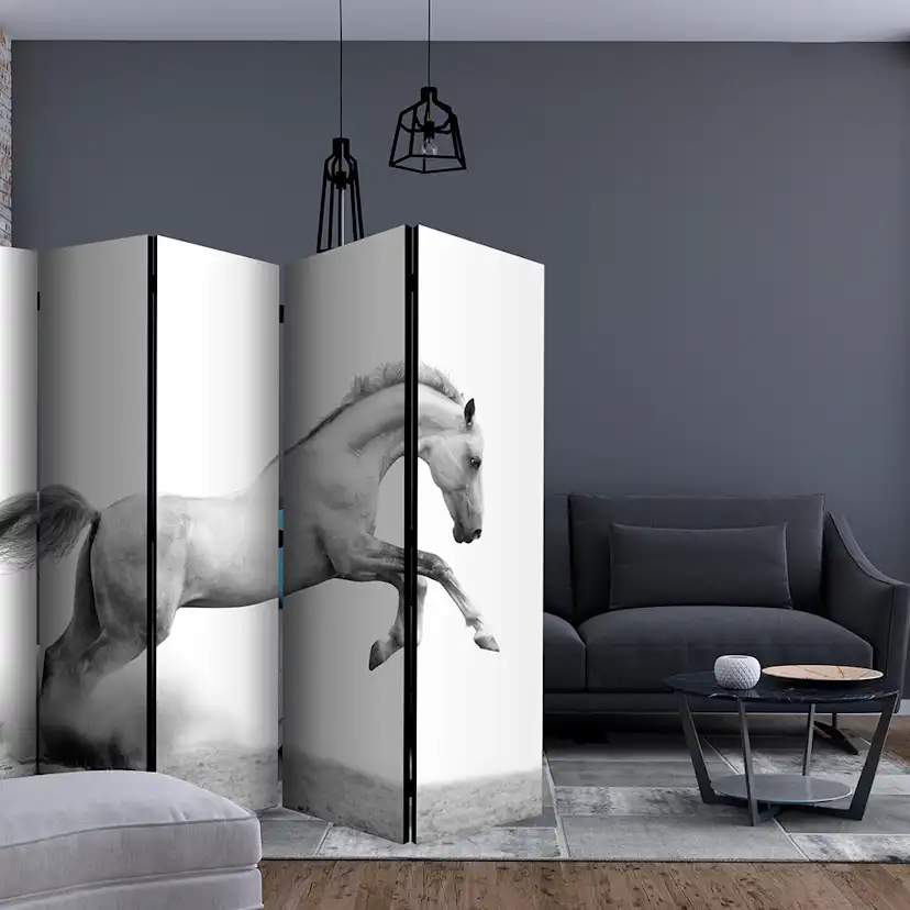 Rumsavdelare Skärmvägg Arkiio White Gallop II 225x172 cm