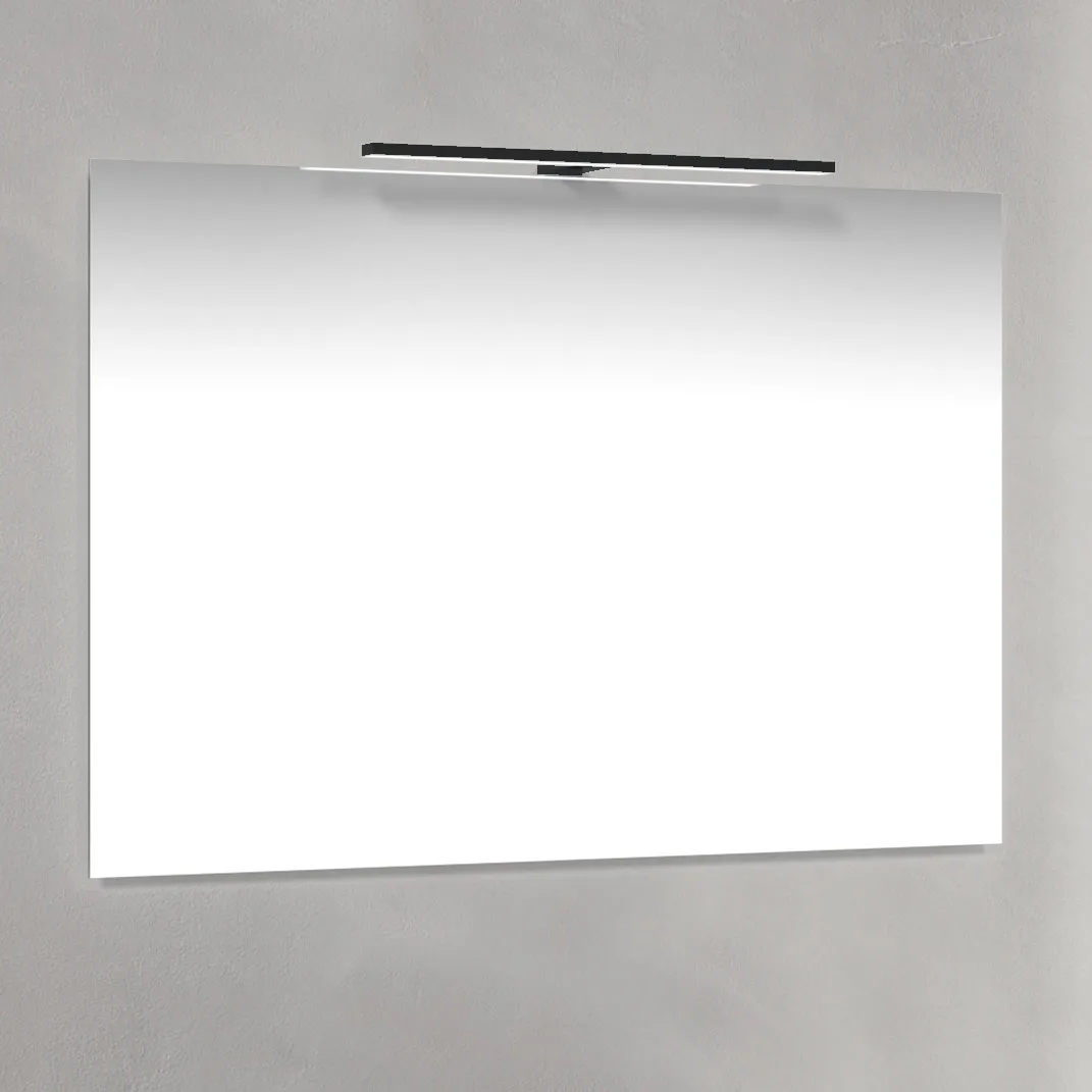 Spegel Macro Design med Svart T-belysning
