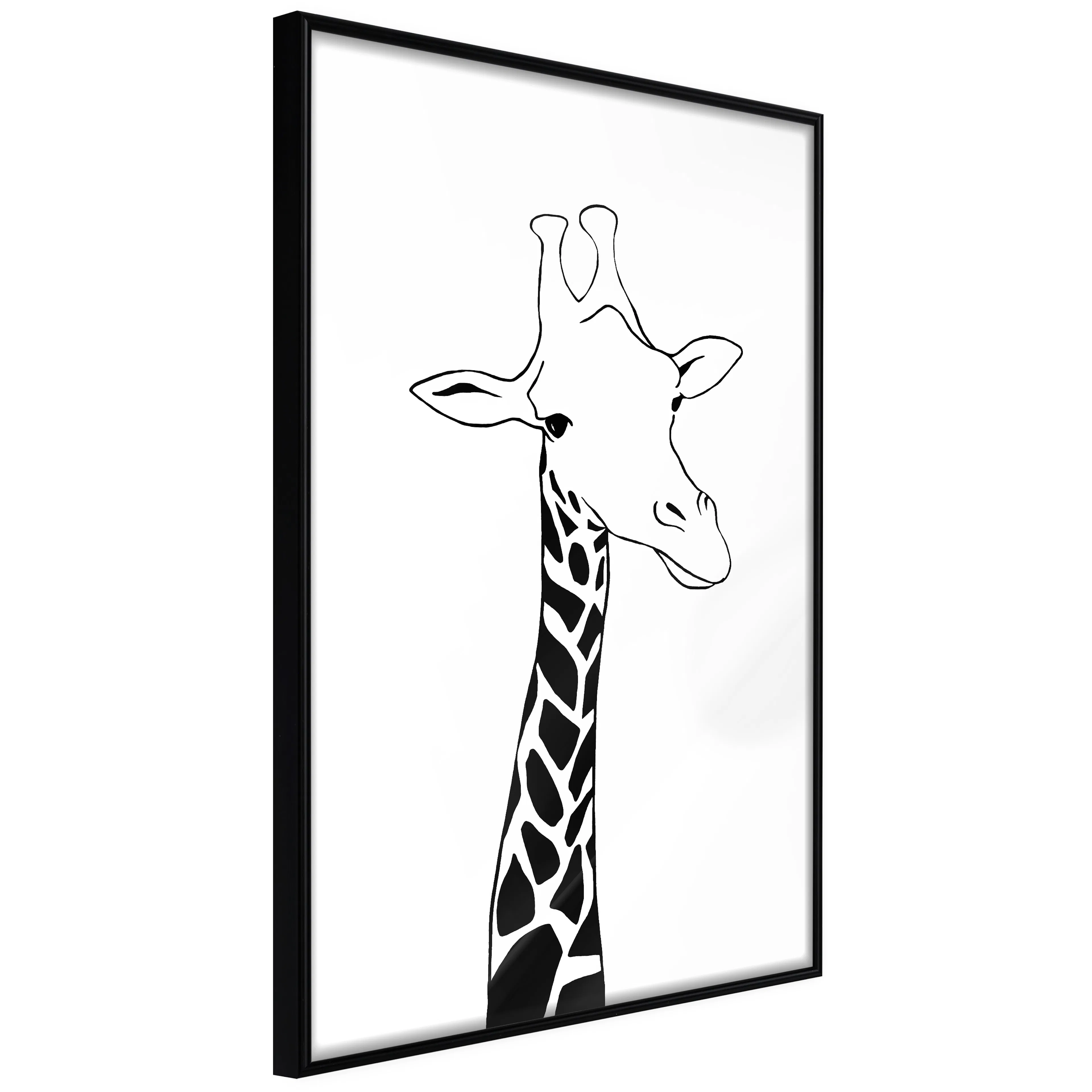 Affisch - Plaid Neck [Poster] 30x45 Svart ram, 30x45 cm
