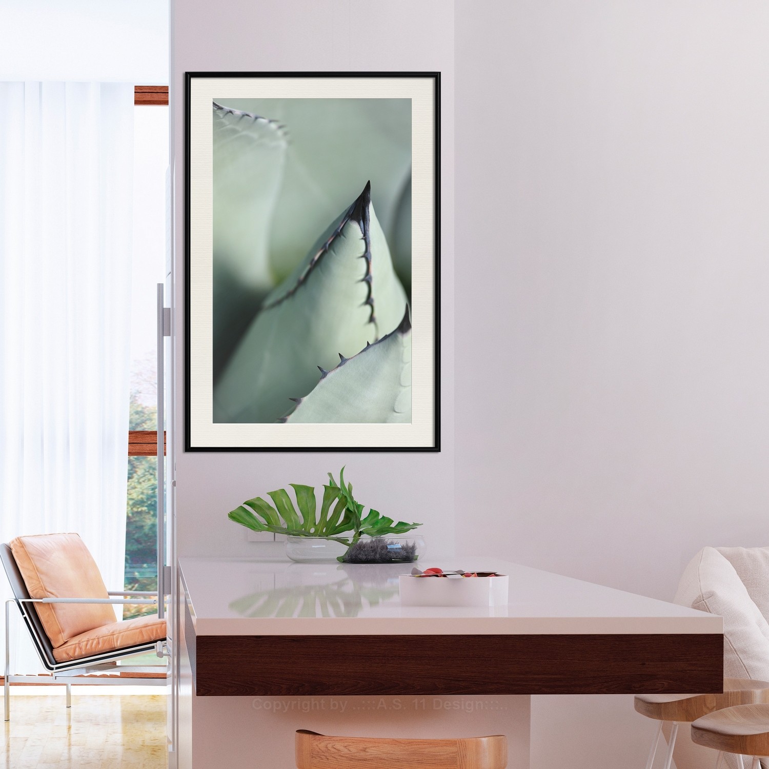 Poster Artgeist Affisch Green Spikes