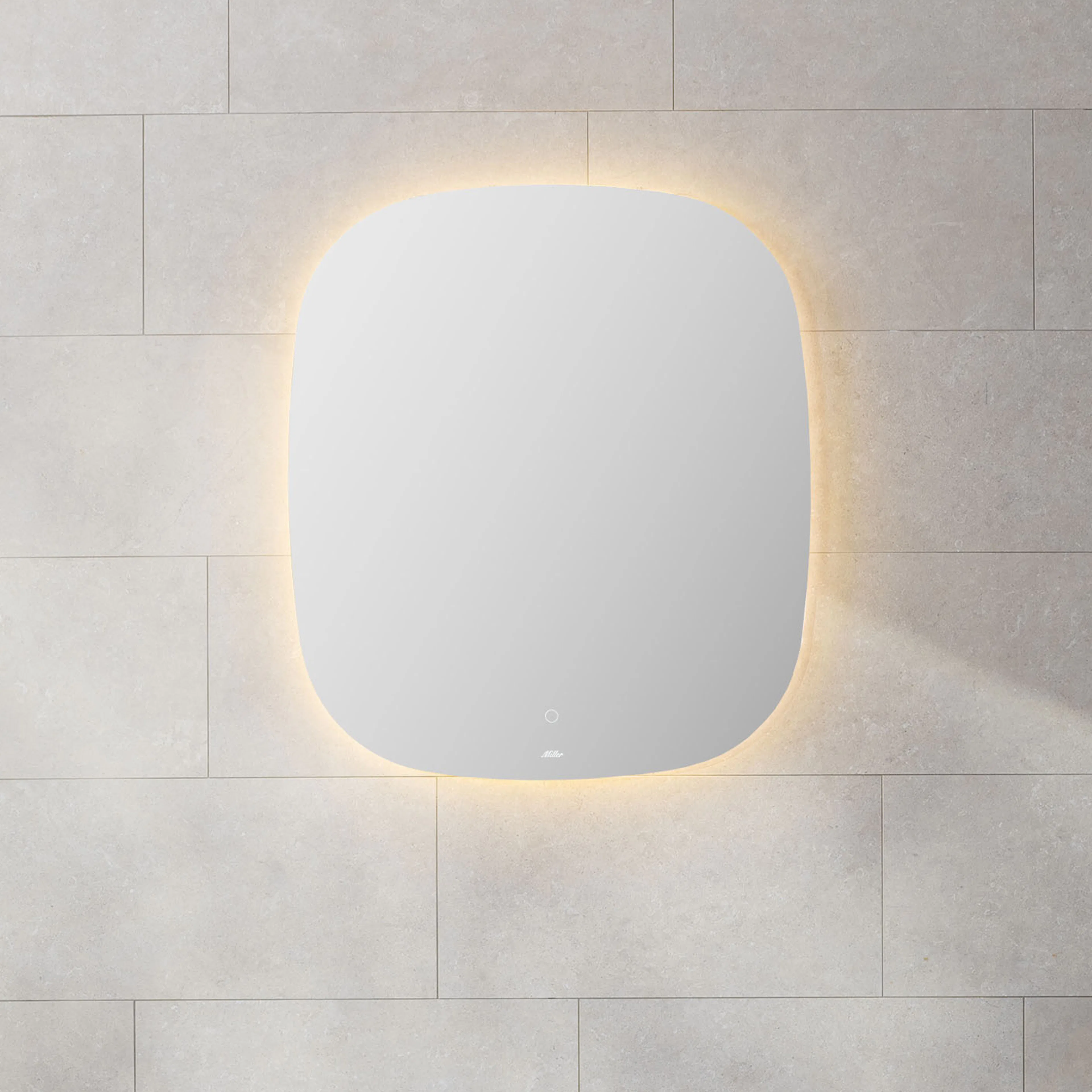 Spegel Miller Badrum Ambient Oval Touch