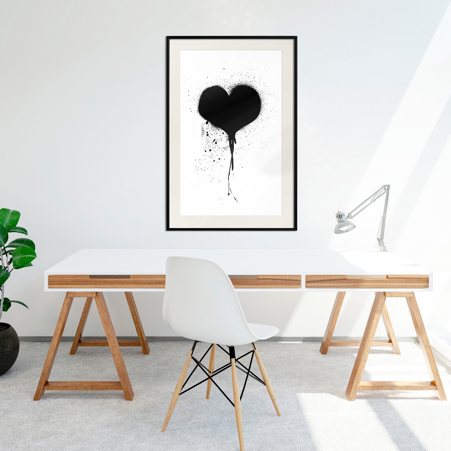 Poster Artgeist Affisch Destroyed Heart