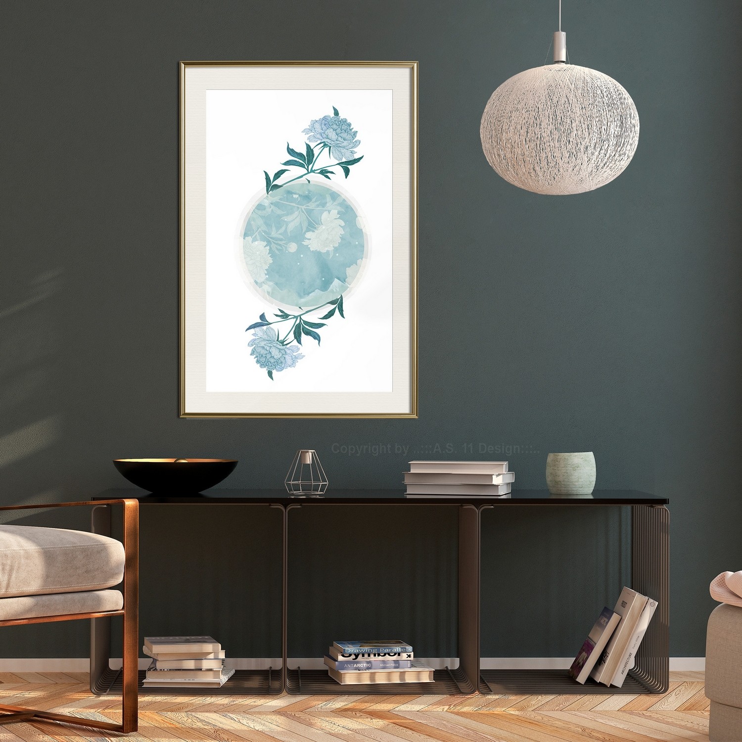 Poster Artgeist Affisch Floral Planet