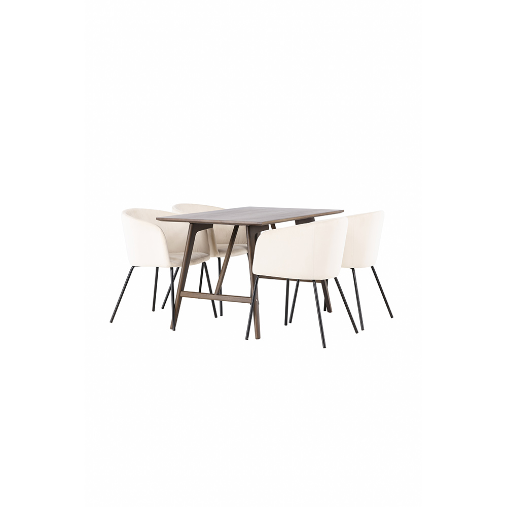 Matgrupp Venture Home Kaseidon med 4 st Berit stolar