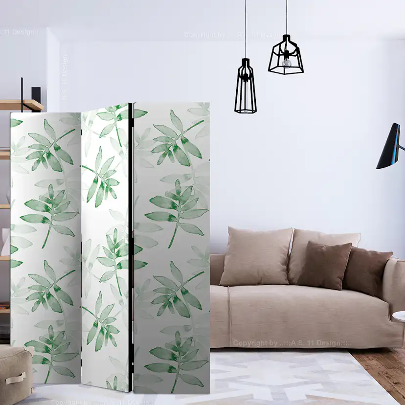 Rumsavdelare Skärmvägg Arkiio Watercolour Branches 135x172 cm