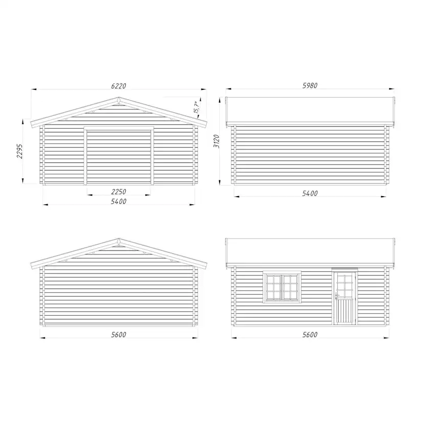 Roger 27,7 m2 kit Impregnerad transparent