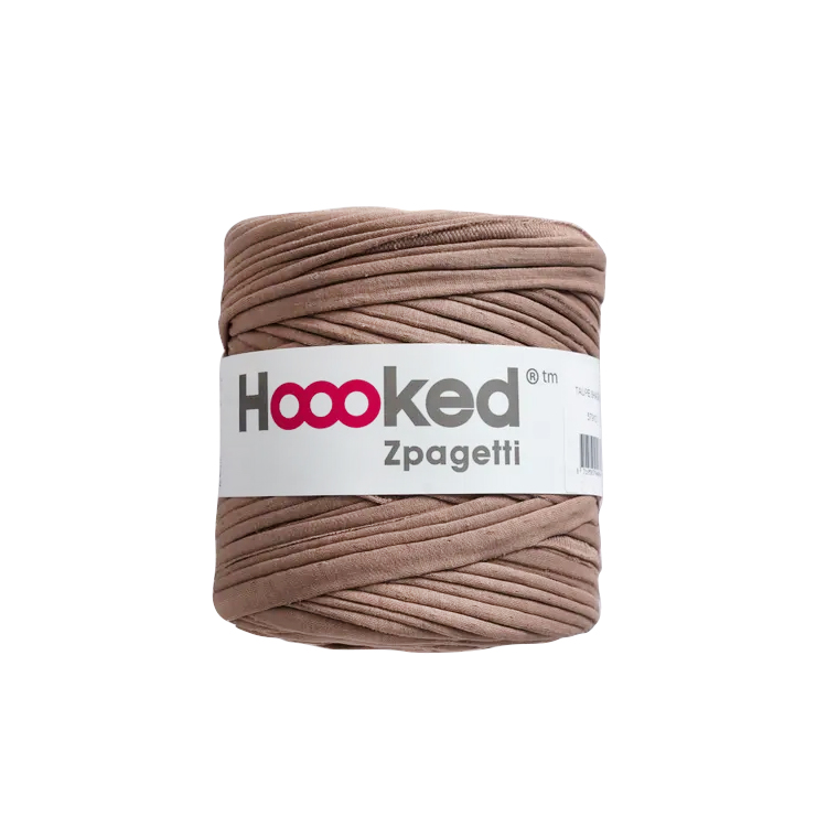 Zpagetti T-shirtgarn Taupe 700 g - Återvunnet Material