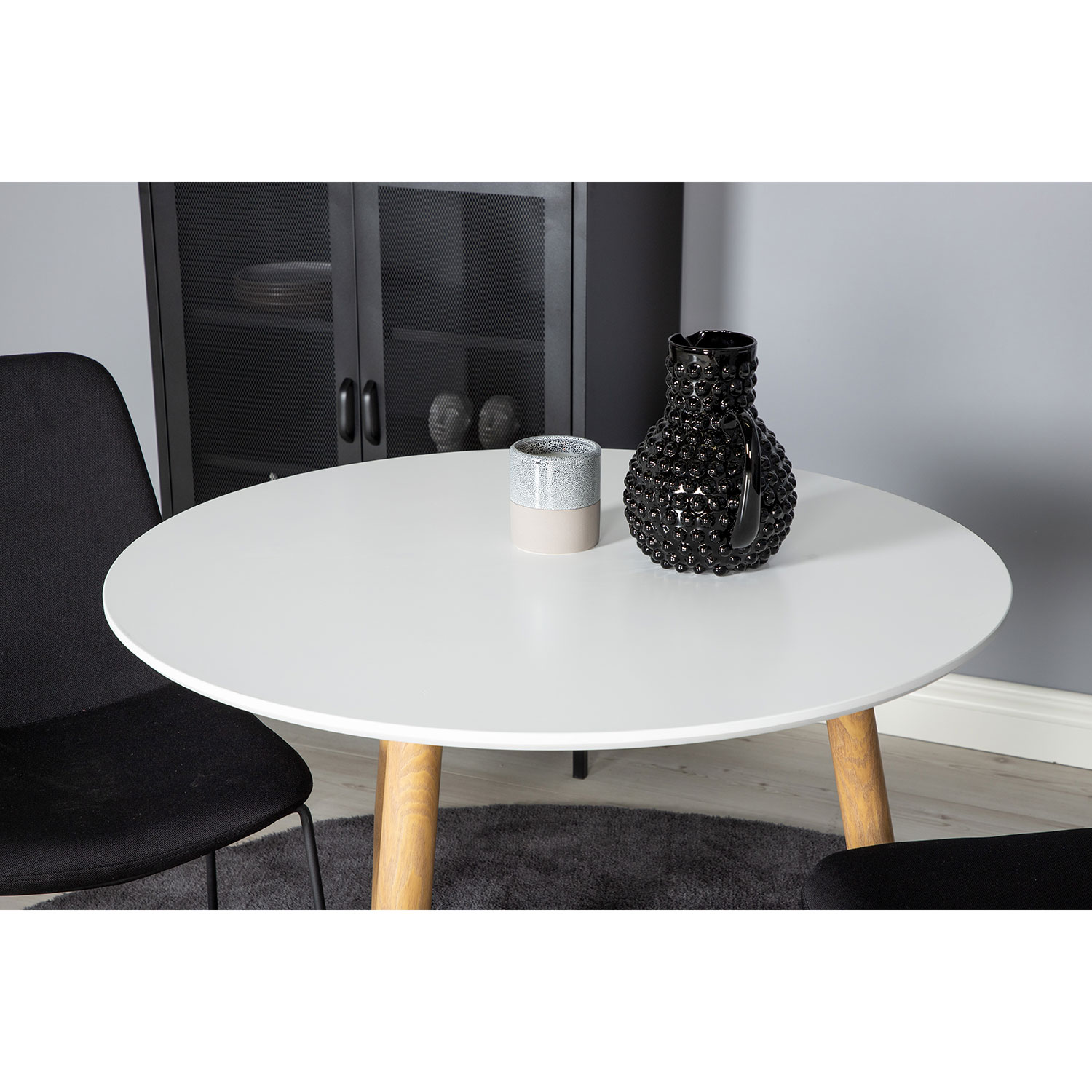 Matgrupp Venture Home Polar ø90cm med 2 Muce stolar